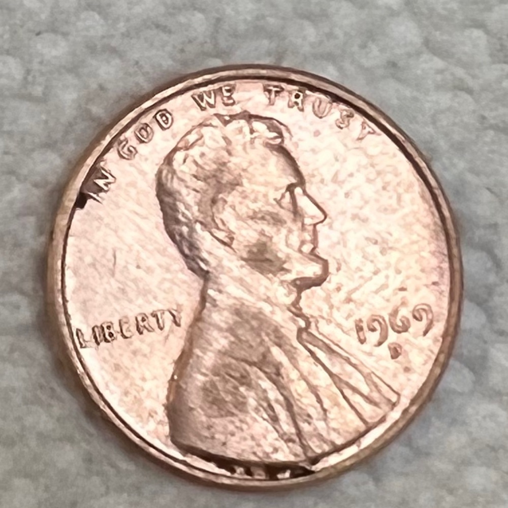 Penny coins 1969 D